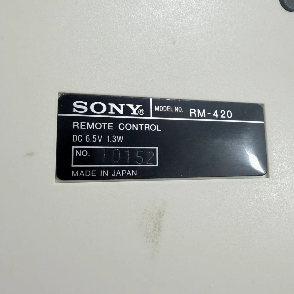 Sony RM-420 U-Matic Remote Control W/ Original Box AS IS‎ UNTESTED